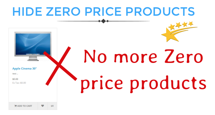 Hide Zero Price Products For OpenCart screenshot 2